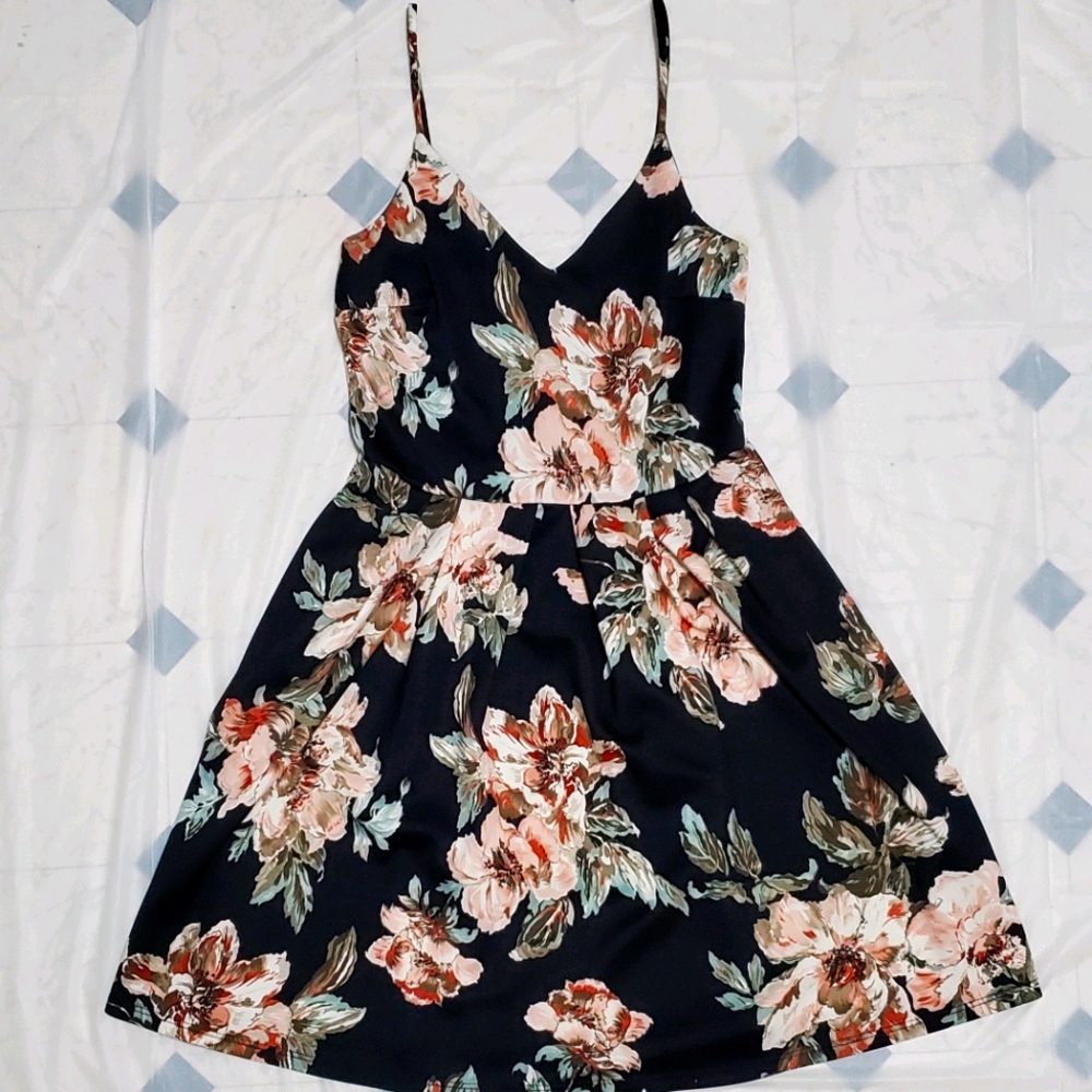 Floral print Formal Straps Dress